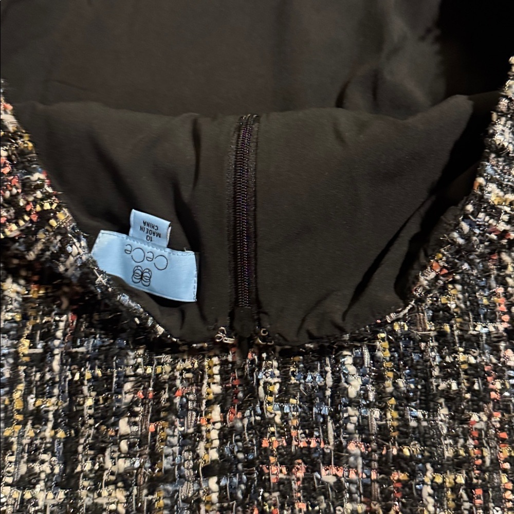 CeCe Multicolor Tweed Pencil Skirt - Picture 9 of 12